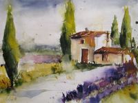 Haus in der Provence, 30x40 cm