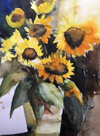Sonnenblumen I, 42x56 cm